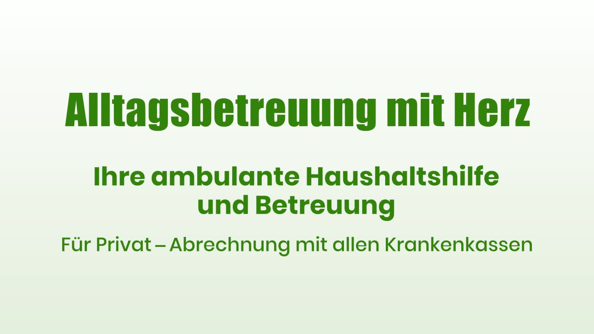 Alltagsbetreuung mit Herz