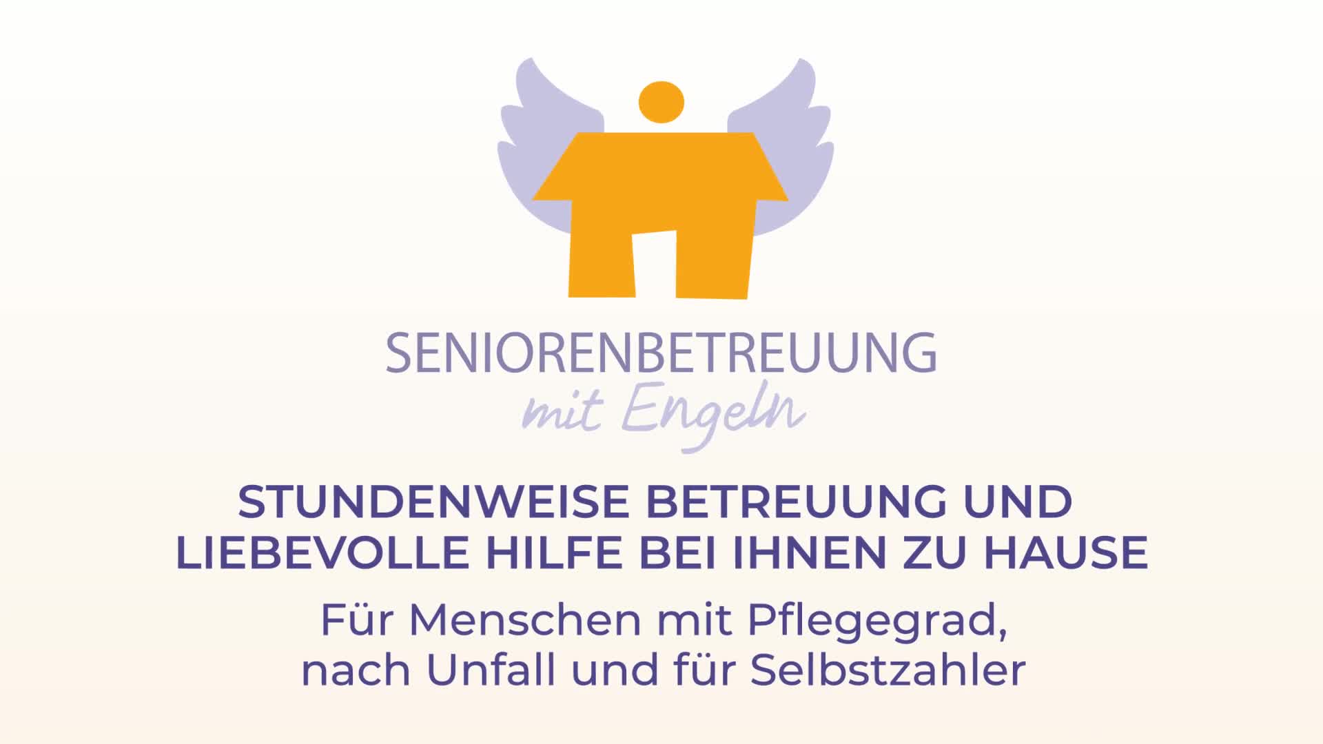 Seniorenbetreuung mit Engeln